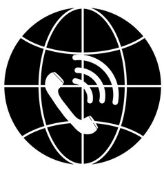 Voice Over Internet Protocol Icon On White