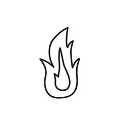 Doodle Outline Fire Flame