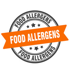 Food Allergens Stamp Label