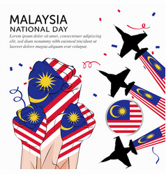 Happy Malaysia National Day Poster Design