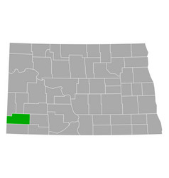 Map Slope In North Dakota