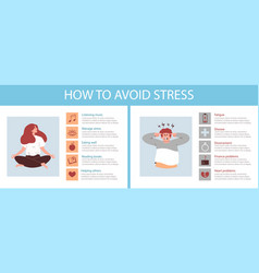 Stress Avoid And Relief Infographic Banner