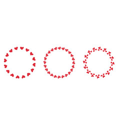 Doodle Hearts Round Frames Collection For Decor