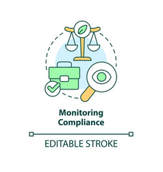 Monitoring Compliance Concept Icon