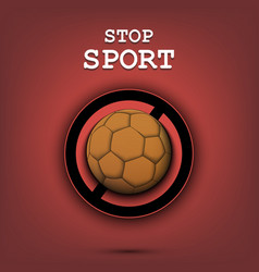 Sign Stop And Handball Ball