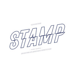 Stamp Font Modern Typography