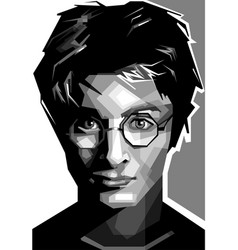 Actor Daniel Radcliffe Colorful Popart