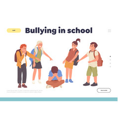 Bullying At School Landing Page Template