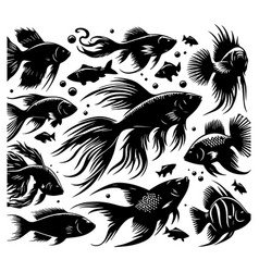 Fish Silhouette Black