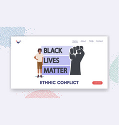 Ethnic Conflict Landing Page Template African