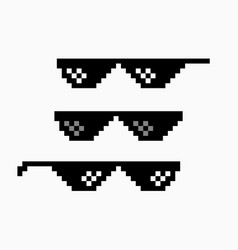 Thug Life Meme Pixel Glasses Icon Sunglasses Hip