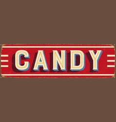 Vintage Candy Shop Metal Sign