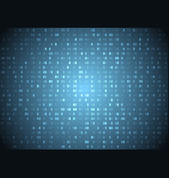 Hexadecimal Code Blue Background Big Data