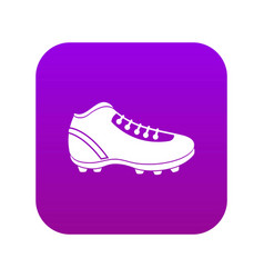 Baseball Cleat Icon Digital Purple