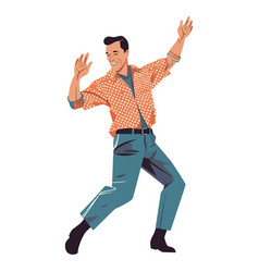 Confident Man Jumping For Joy In Excitemant