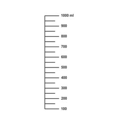 Scale With 1 Liter Or 1000 Ml Liquid Volume