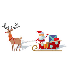 Santa On Deer