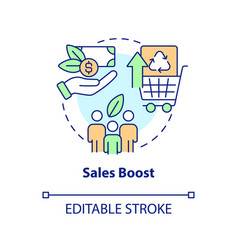 Sales Boost Concept Icon