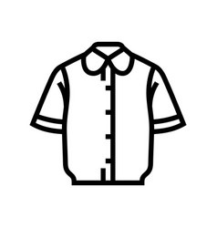 Blouse Japanese School Line Icon