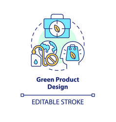 Green Product Design Concept Icon