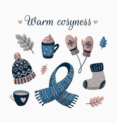 Winter Hygge Items Set Warm Cosy