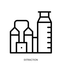 Extraction Icon Line Art Style Design Isolated On