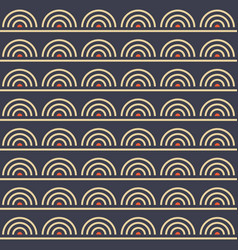 Abstract Seamless Half Circles Color Pattern