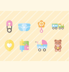 Eight Baby Shower Icons