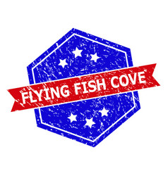 Hexagonal Bicolor Flying Fish Cove Seal