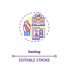 Sexting Culture Concept Icon