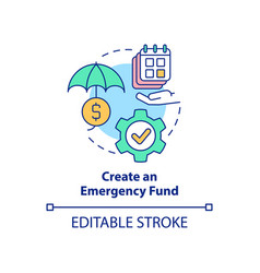 Create Emergency Fund Concept Icon