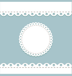 Lacy Frame And Border Template Cute Round Doily