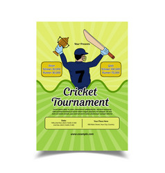 Of Cricket Tournament Flyer