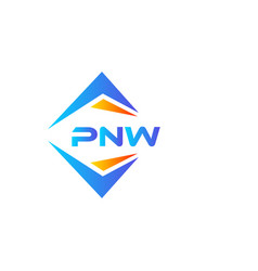 Pnw Abstract Technology Logo Design On White