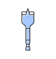 Spade Drill Bit Color Icon