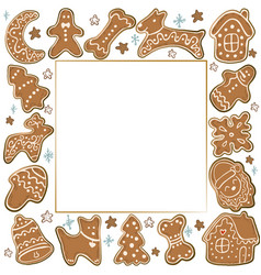 Gingerbread Christmas Cookies Snowflake Dog Bone