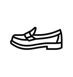 Loafers Japanese School Line Icon