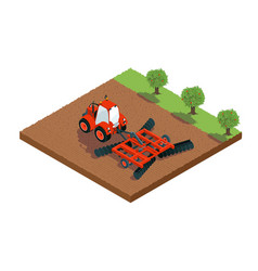 Agricultural Isometric Composition