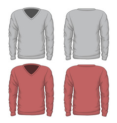 Casual Mens V-neck Sweatshirt