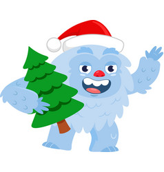 Cute Yeti Bigfoot Cartoon Character