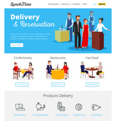 Restaurant Service Reservations Flat Infographic