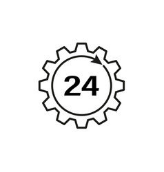 24 Hour Service Line Icon