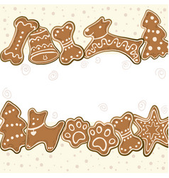 Gingerbread Christmas Cookies Bell Dog Bone Star