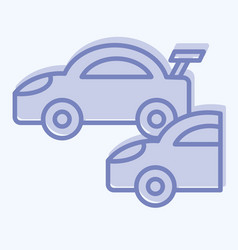 Icon Race Related To Racing Symbol Two Tone Style