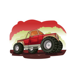 Red Monster Truck