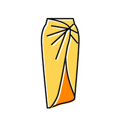 Sarong Skirt Color Icon