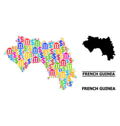 Mosaic Map French Guinea Banking