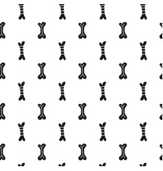 Seamless Pattern With Doodle Bones