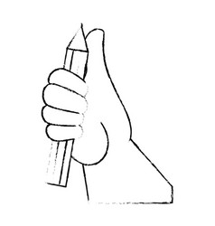 Hand Picking Up A Pencil