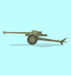 German Anti Tank Ww2 With Flat Style And Green